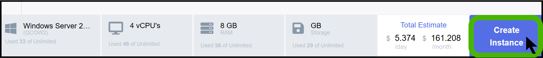 StackBill simplified cloud management portal
