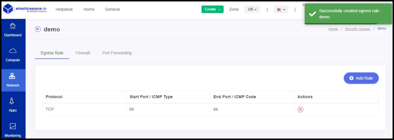 StackBill simplified cloud management portal