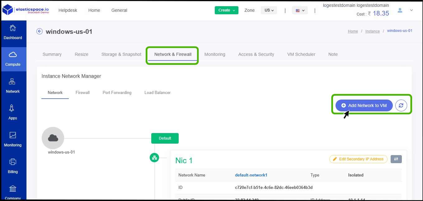 StackBill simplified cloud management portal