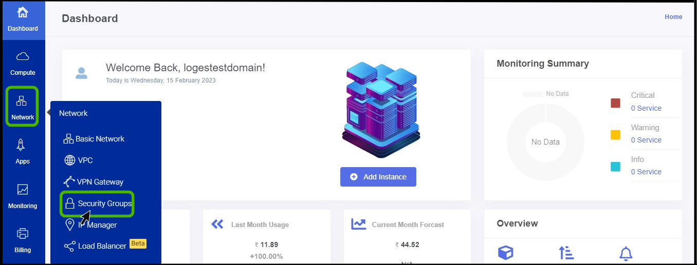 StackBill simplified cloud management portal